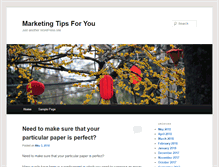 Tablet Screenshot of marketingtips4you.com